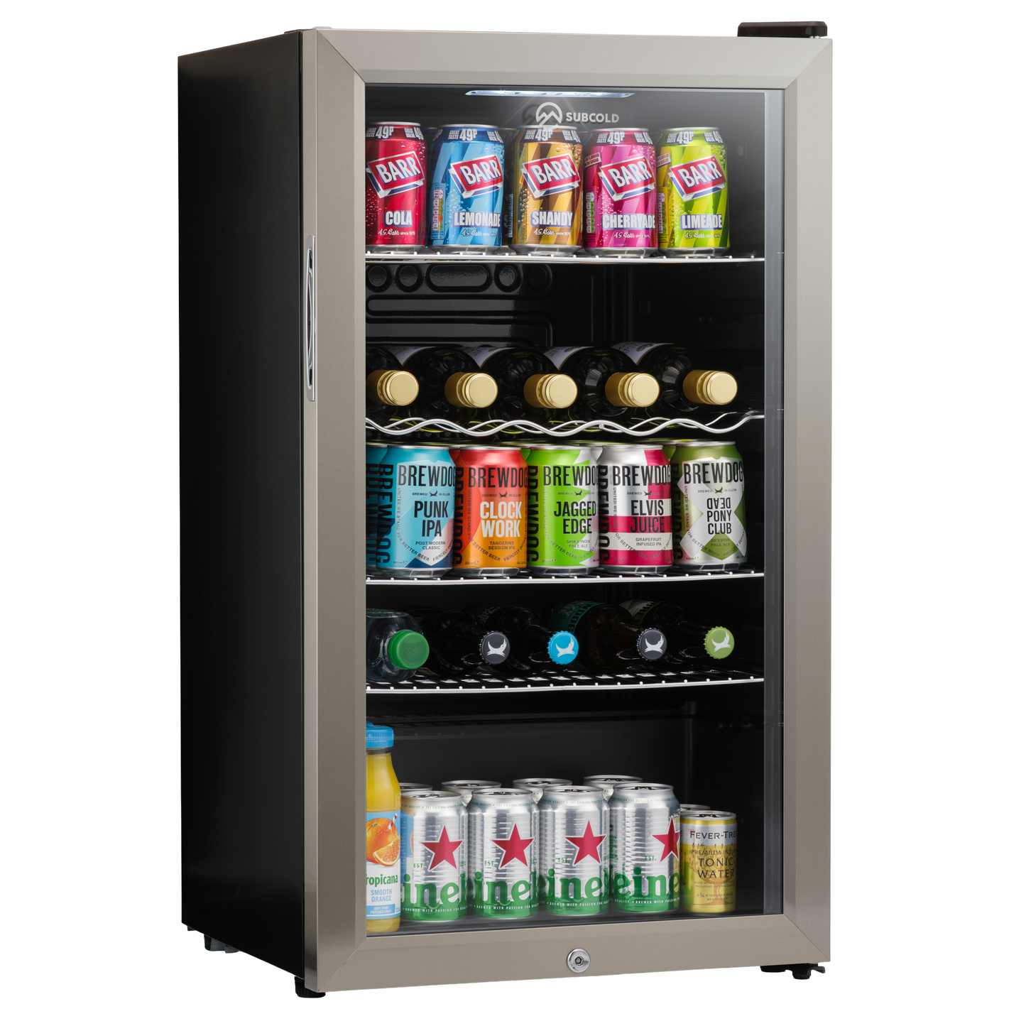 Subcold Super 85 LED Beer Fridge - Stainless Steel
